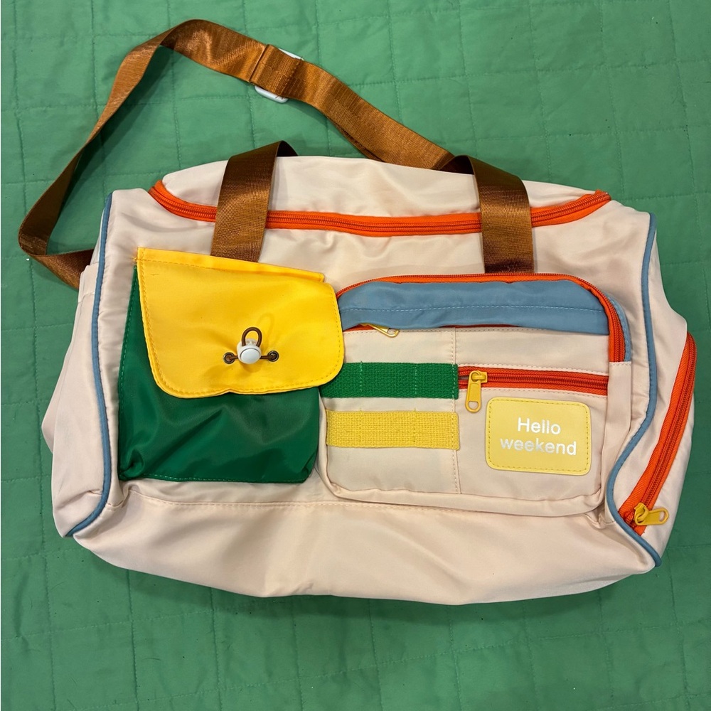Color Block Duffel Bag Never Used - Picture 2 of 7